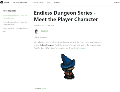 Teaser Image for blog series of project Endless Dungeon