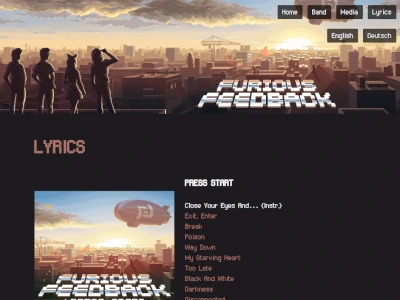 Screenshot from Furious Feedback website